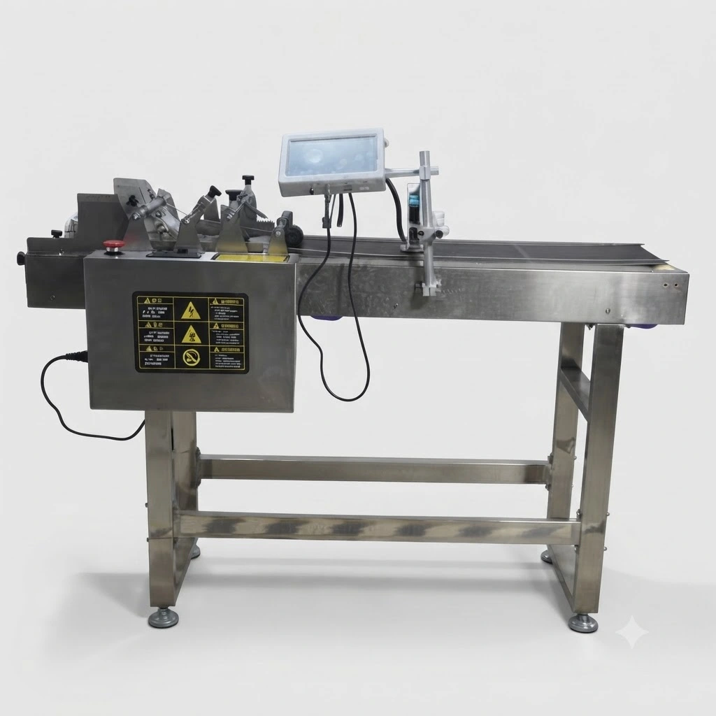 feeding stacker conveyor front view