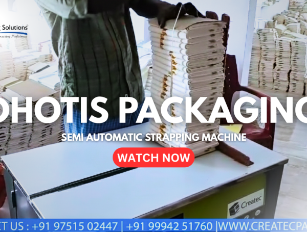 Dhotis, Carton Baniyan – Garments Packing Machine