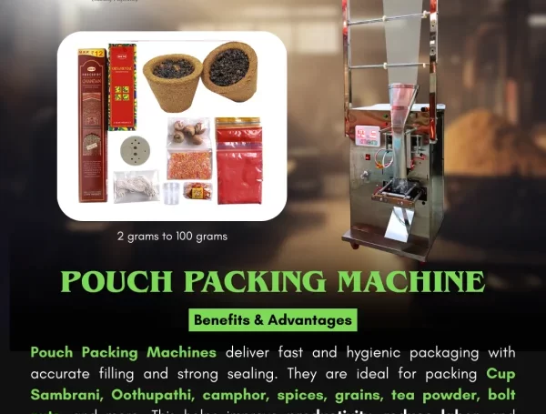 1️⃣ What is a Cup Sambrani Pouch Packing Machine?