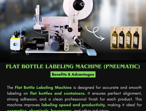 Flat Bottle Labeling Machine (Pneumatic Type)